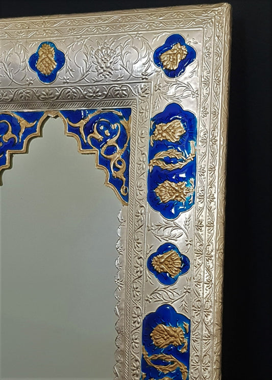 ShopyZone – Arabian Heritage: Layali Azul (995 Silver Mirror, Blue Enamel)