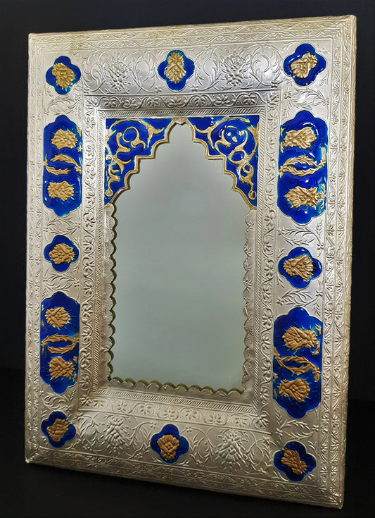 ShopyZone – Arabian Heritage: Layali Azul (995 Silver Mirror, Blue Enamel)